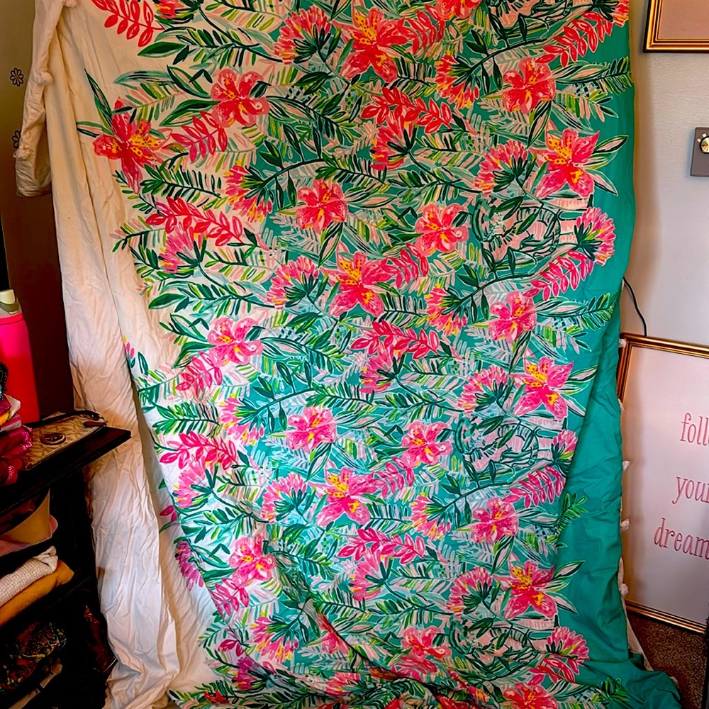 King Size Lilly Pulitzer/ Pottery Barn Duvet Cover